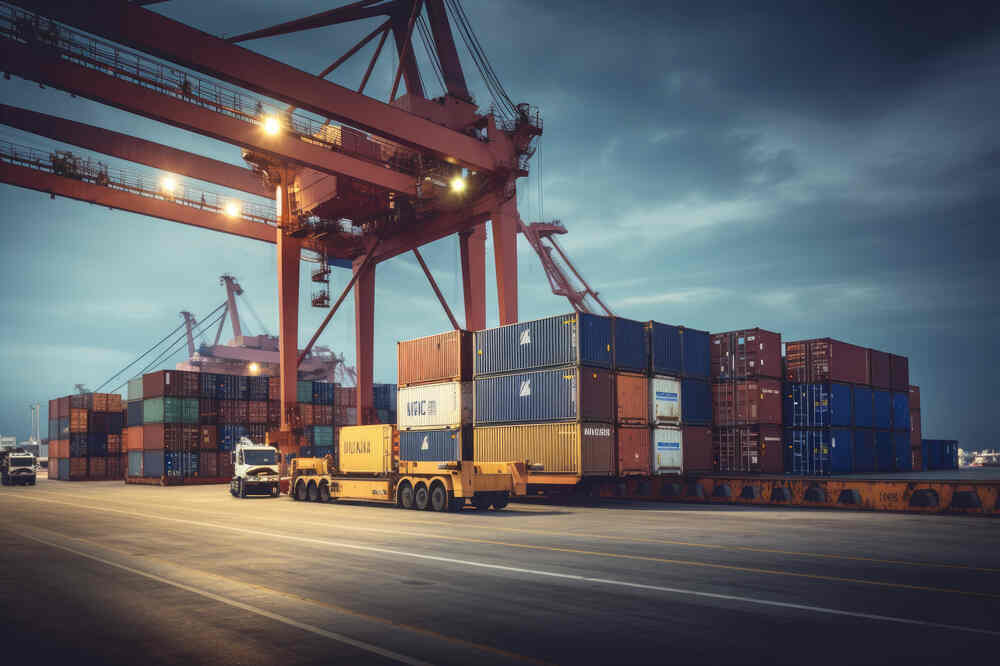 logistics-transportation-container-cargo-ship-cargo-plane-with-working-crane-bridge-shipyard-sunrise-logistic-import-export-transport-industry-background